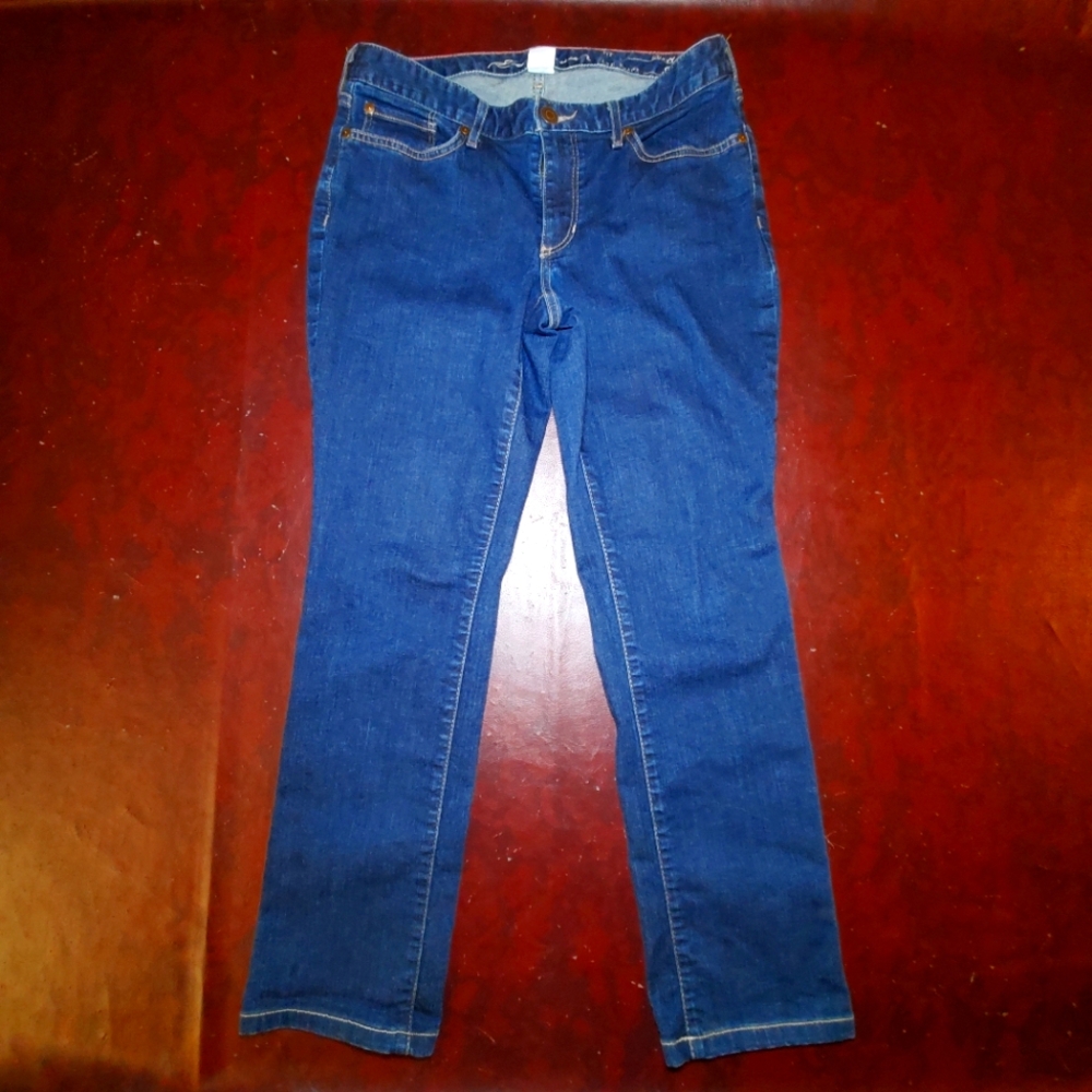 Eddie Bauer curvy straight denim